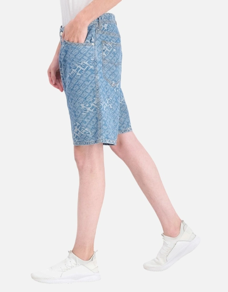 D WILLOH 084WW Mens Shorts Denim Jeans