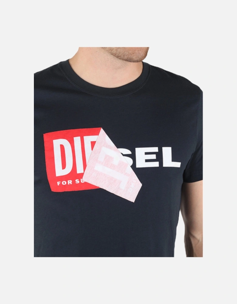 T DIEGO QA Mens T Shirt Short Sleeve Crew Neck Slim Fit Casual Cotton Tee
