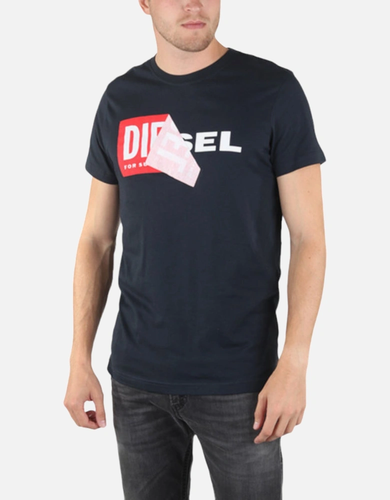 T DIEGO QA Mens T Shirt Short Sleeve Crew Neck Slim Fit Casual Cotton Tee