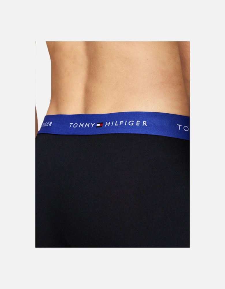 3-Pack Signature Cotton Boxer Trunks, Navy