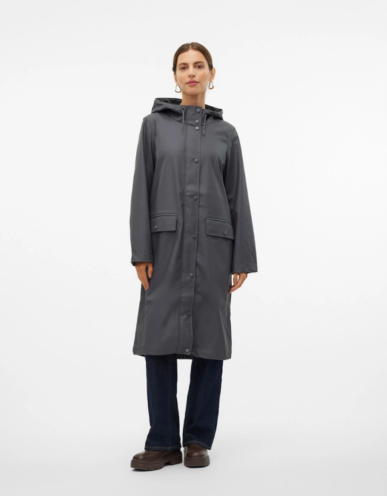 Women's Malou Coated Coat Asphalt