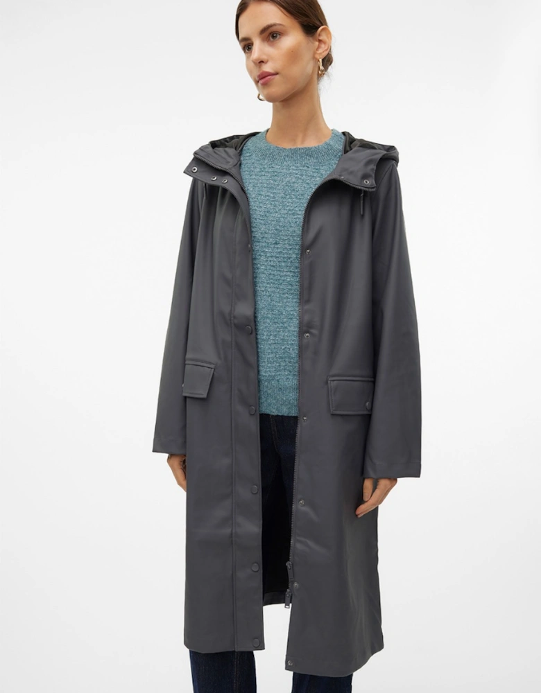 Women's Malou Coated Coat Asphalt