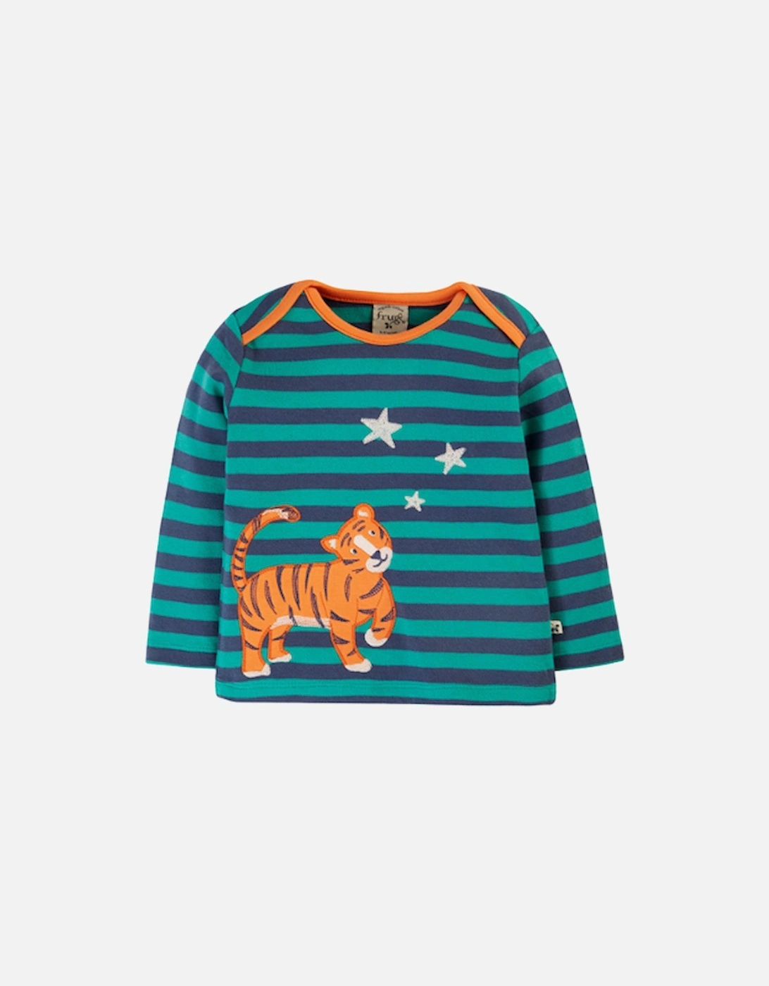 Bobby Applique Top Iguana Stripe/Tiger, 5 of 4