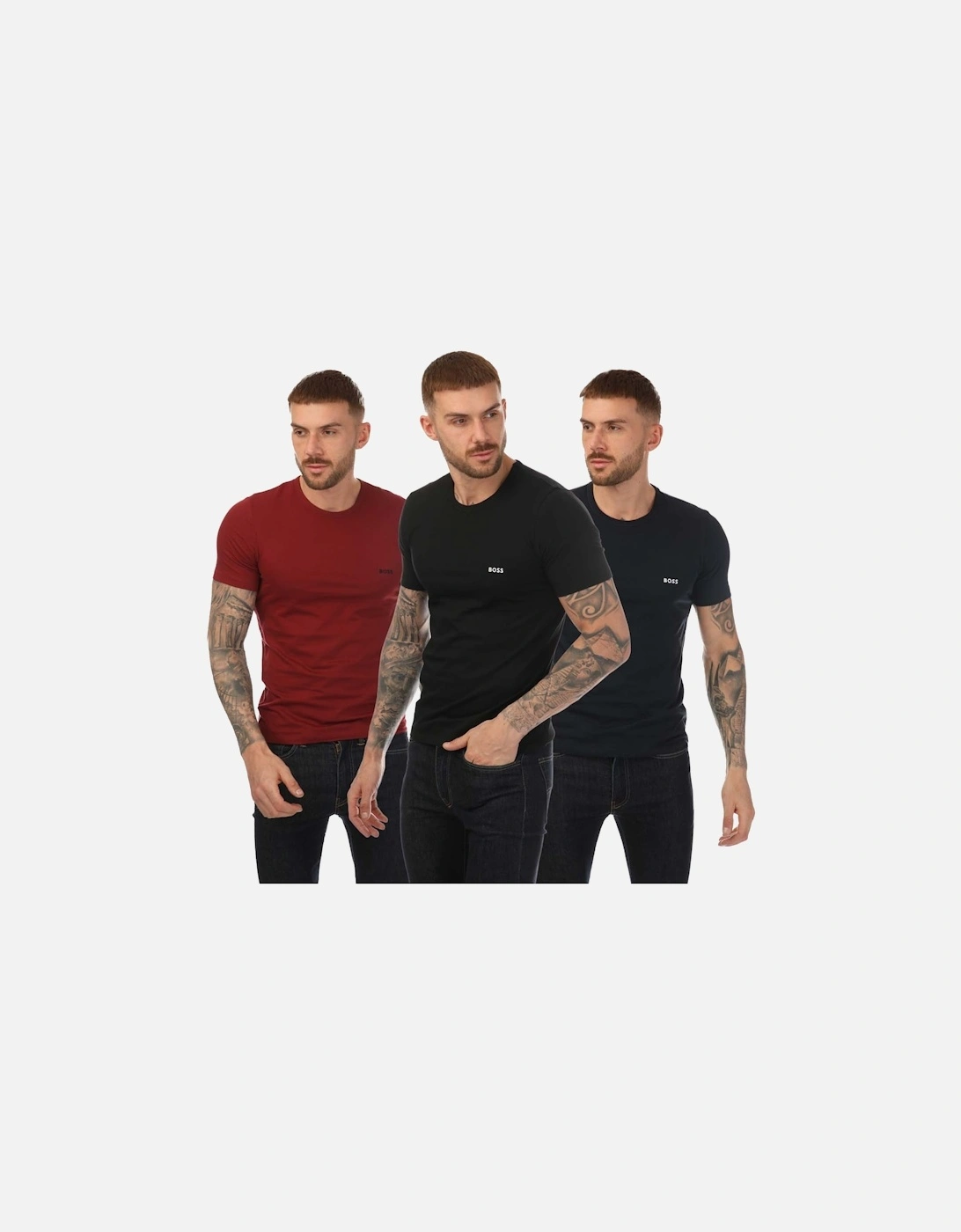 Mens 3 Pack Underwear Logo T-Shirt, 6 of 5