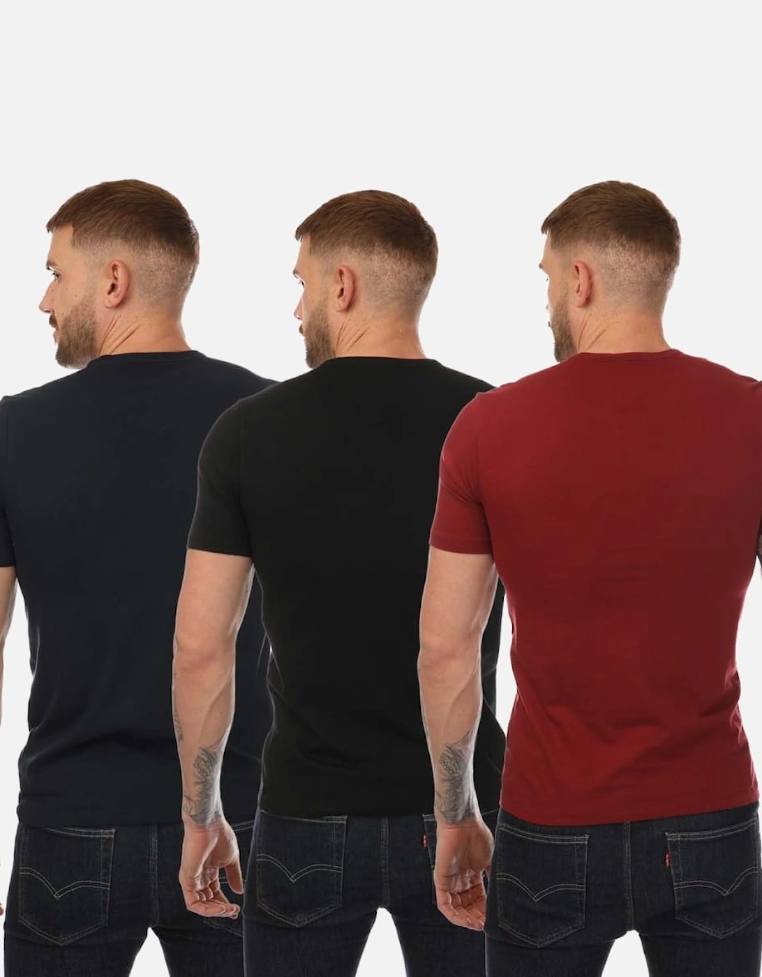 Mens 3 Pack Underwear Logo T-Shirt