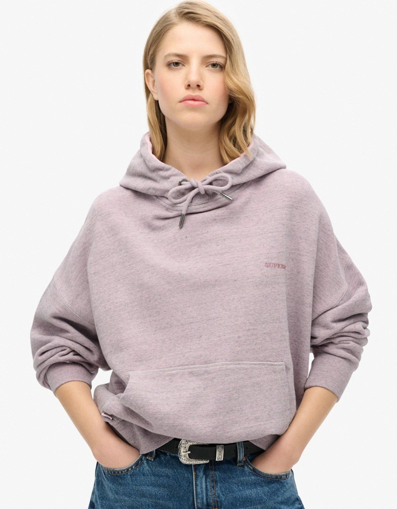 Essential Logo Overdyed Hoodie - Pink