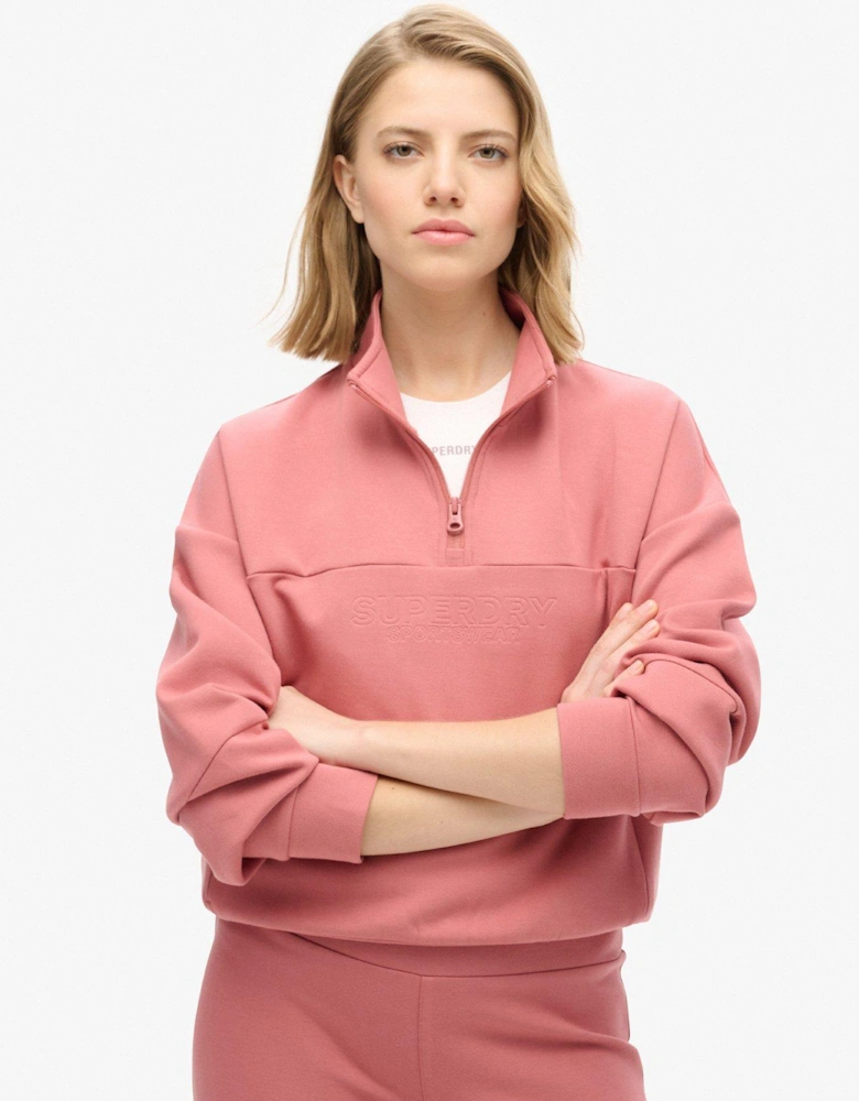 Sport Tech Relaxed Half Zip - Pink