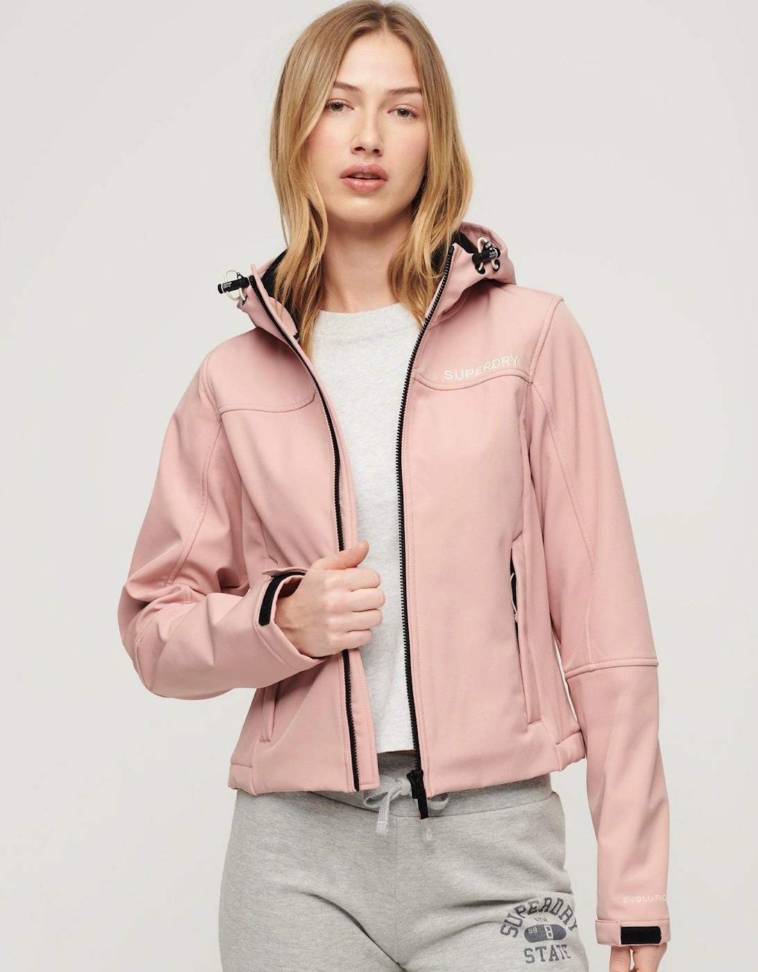 Hooded Soft Shell Trekker Jacket - Pink, 7 of 6