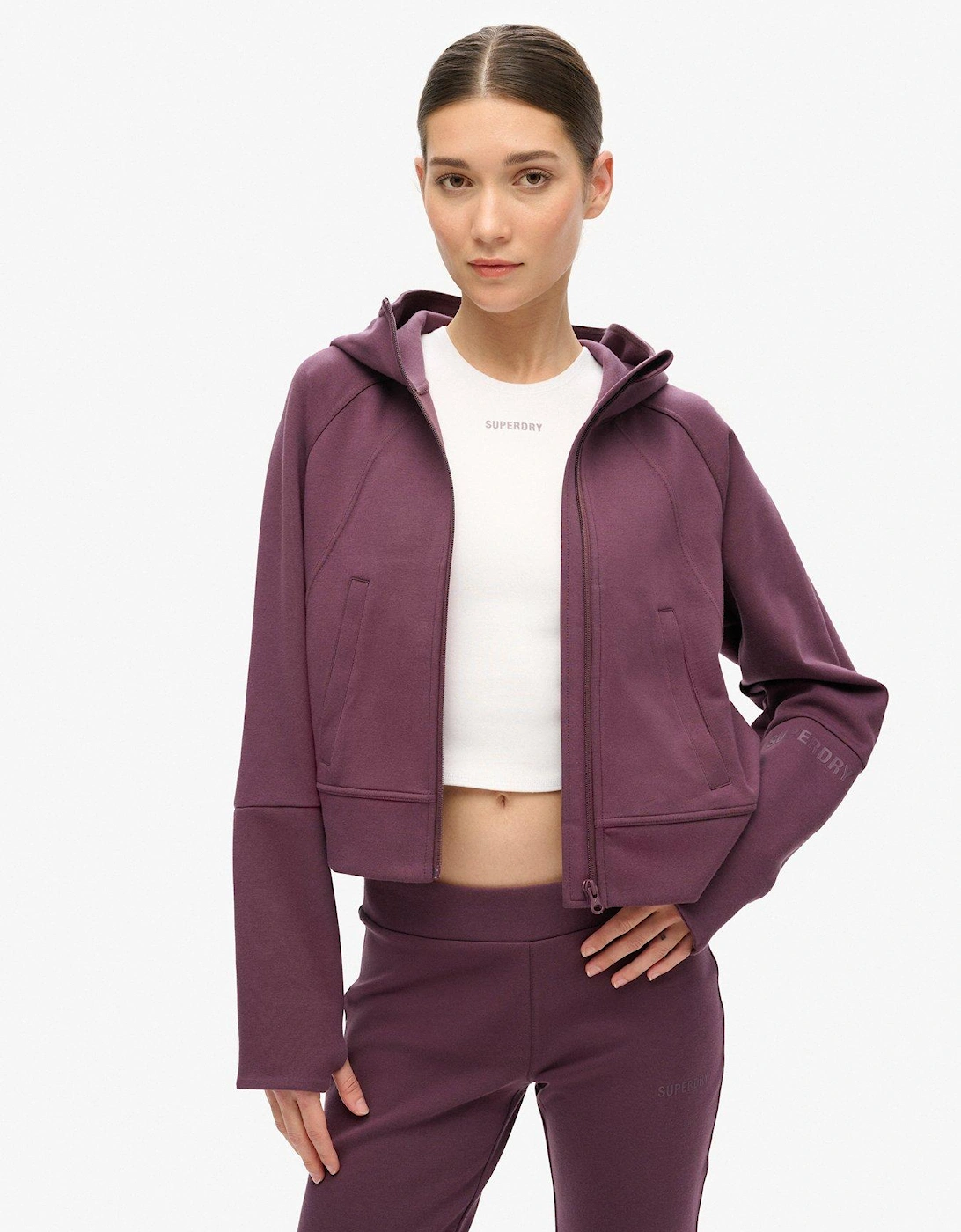 Sport Tech Relaxed Zip Hoodie - Purple, 2 of 1