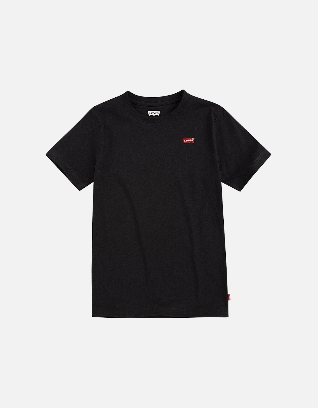 Boys Batwing Chest Short Sleeve T-Shirt - Black, 2 of 1