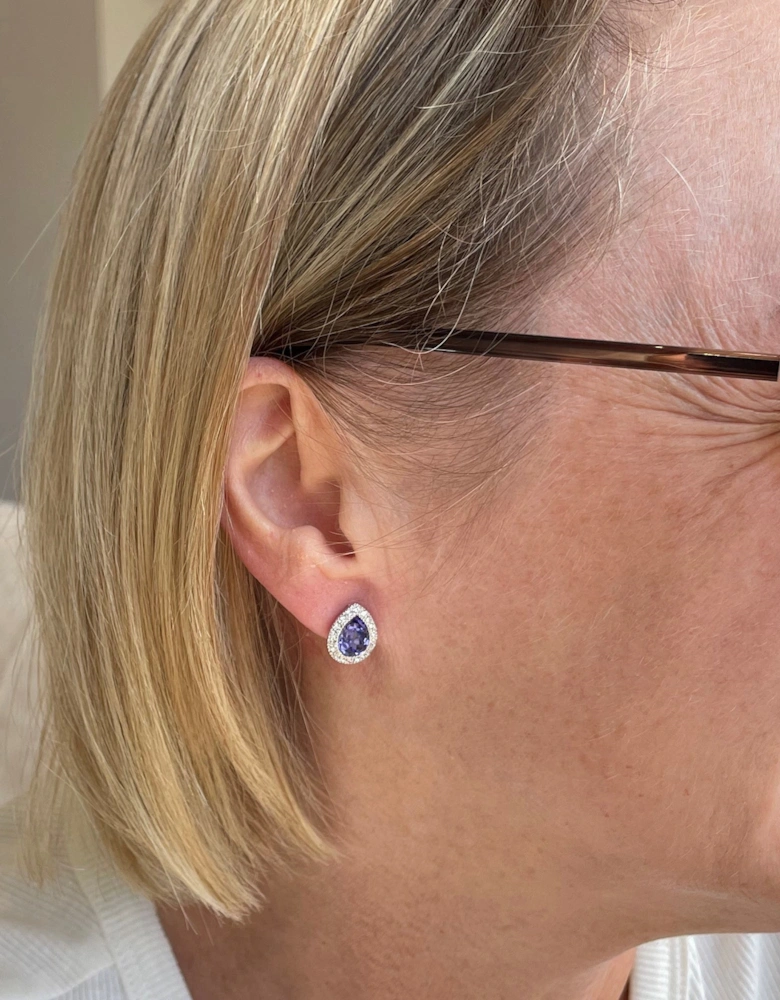 Talma Silver Tanzanite Earrings