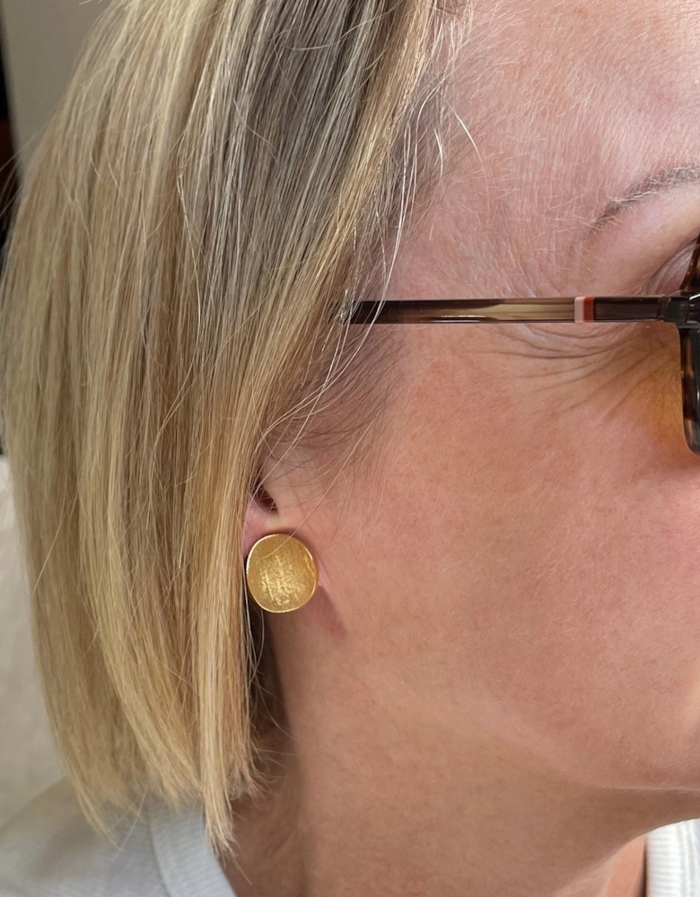 Caspain Gold Clip On Earrings