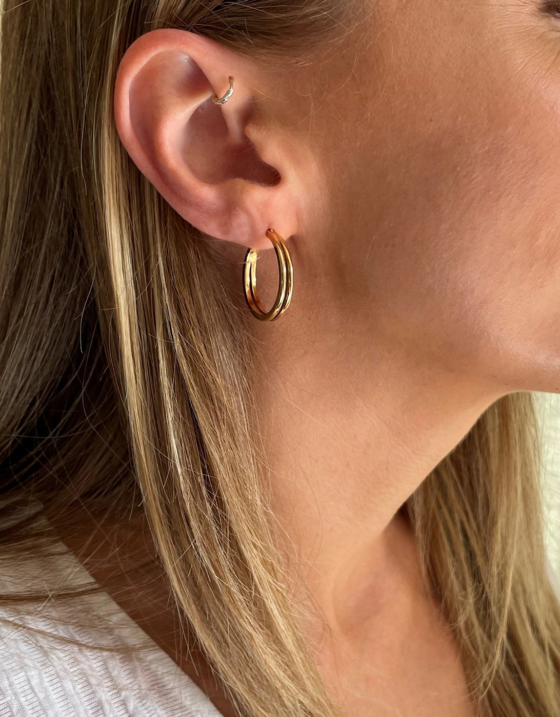 Lana 25mm Gold Hoop Earrings