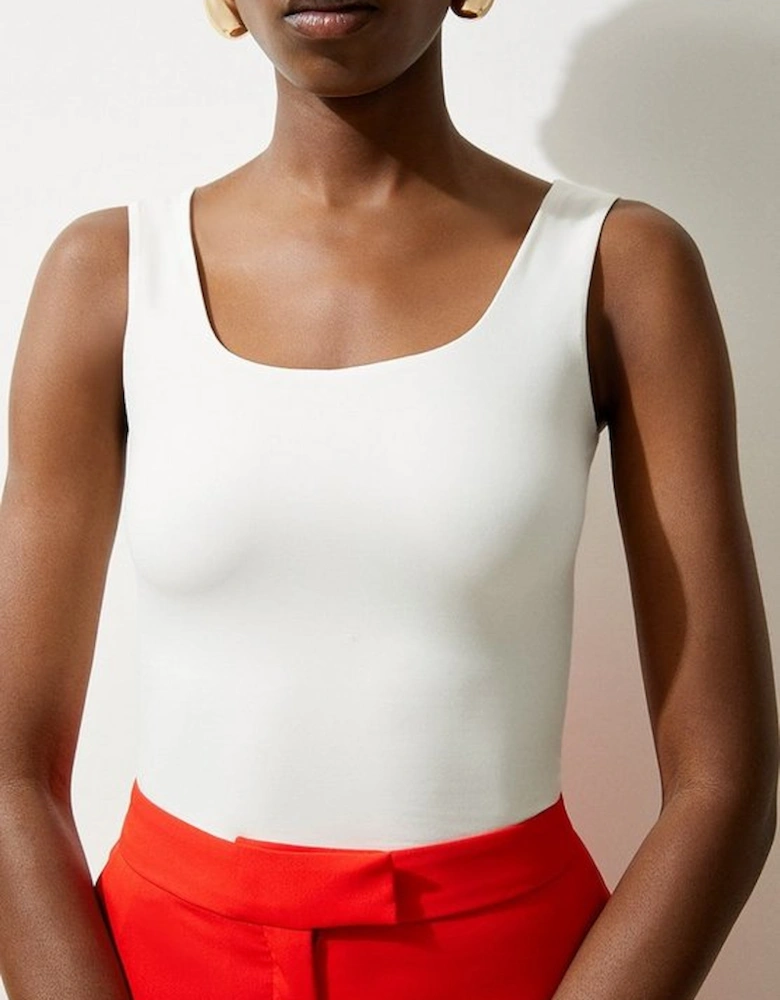 Contour Jersey Square Neck Top