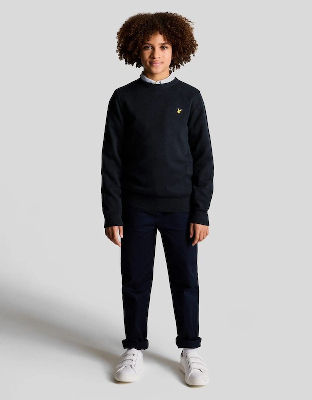 Kids Cotton Crew Neck Jumper