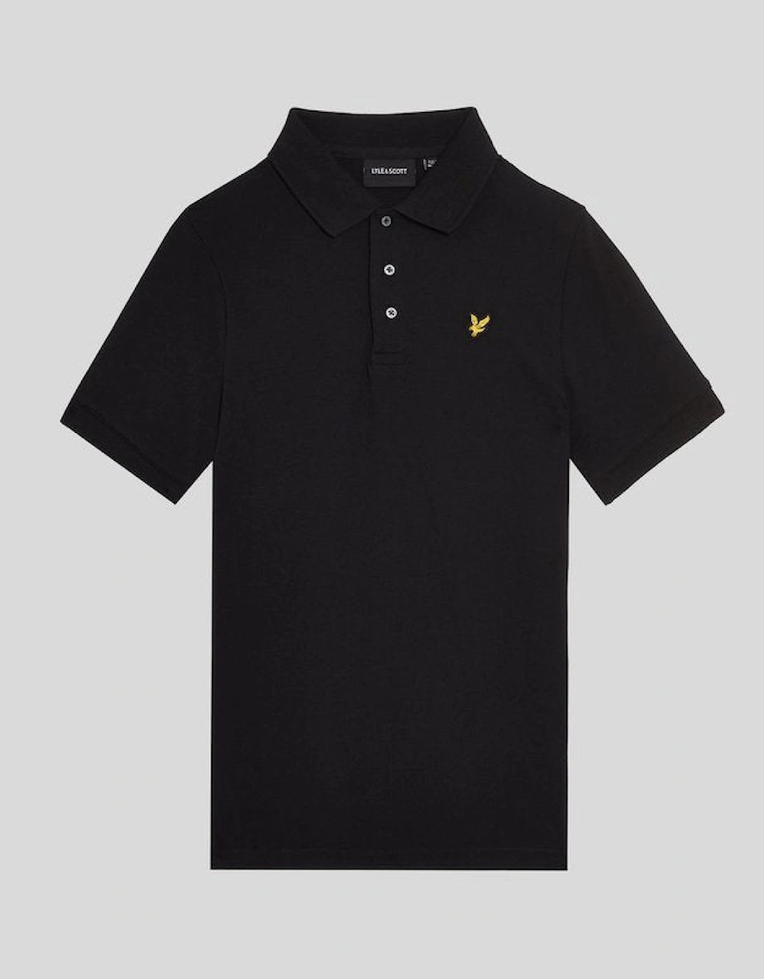 Lyle And Scott Boys Black 'S Cotton Polo Shirt  15 Years/16 Years Size 15/16 Y Kids