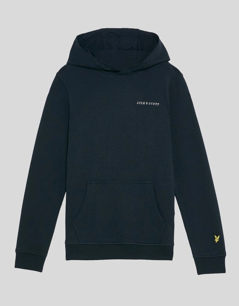 Kids Script Embroidered Hoodie