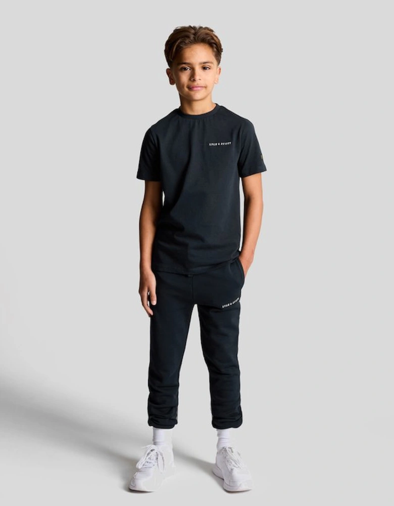 Kids Script Embroidered Jogger