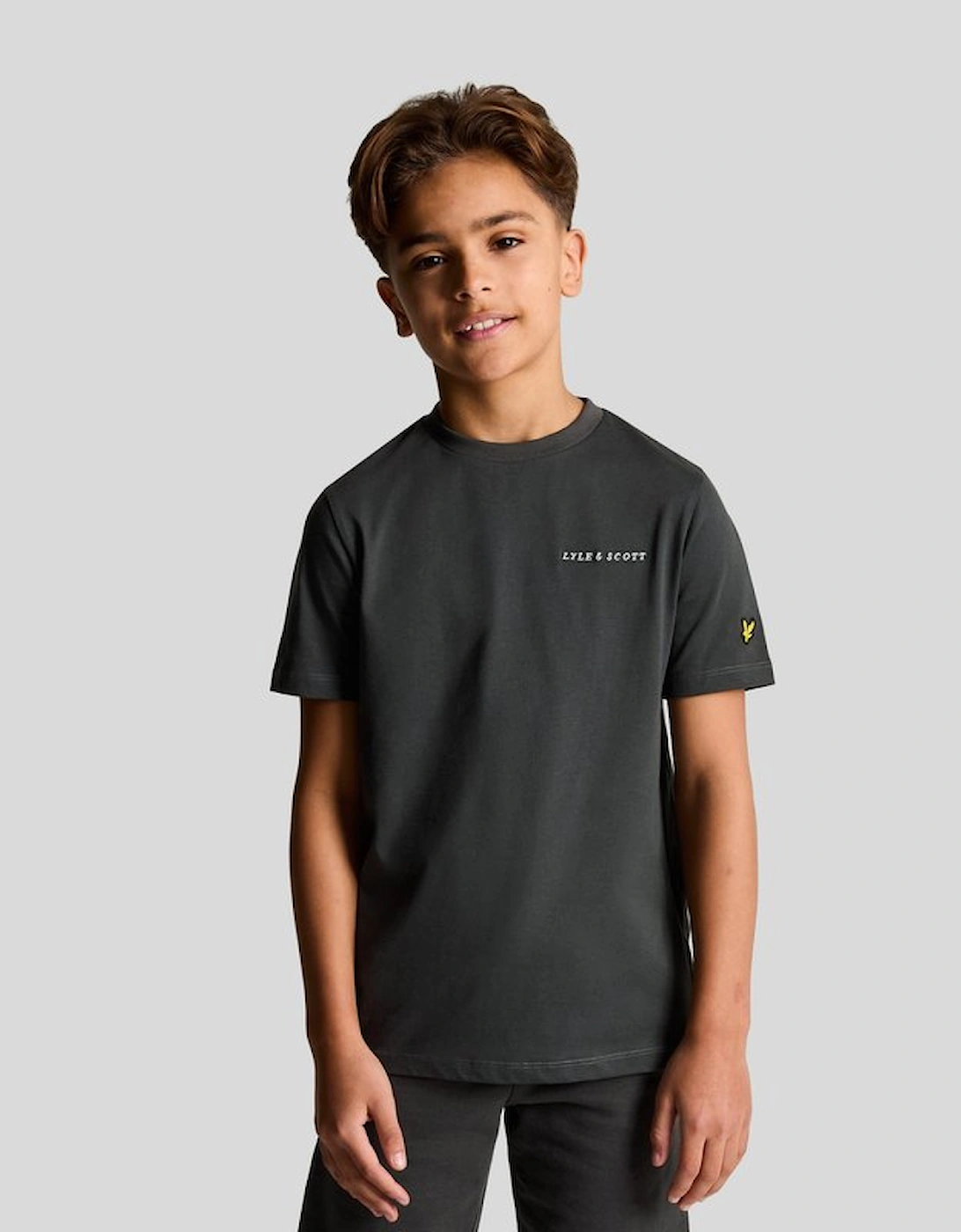 Kids Script Embroidered T-Shirt, 6 of 5