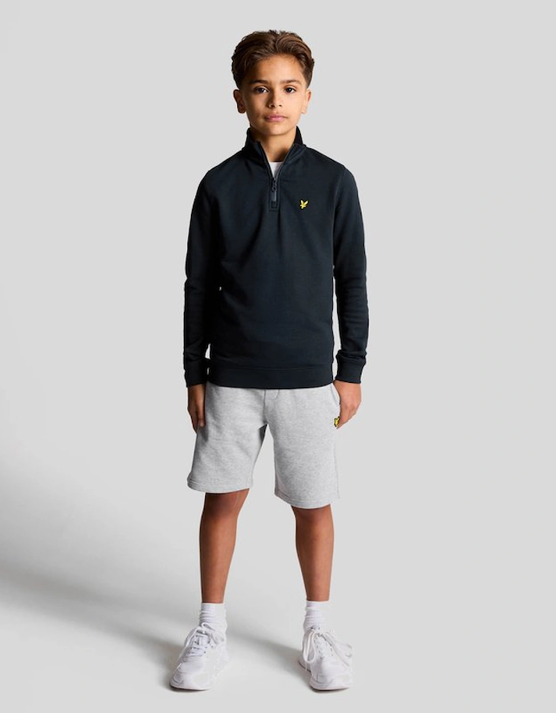 Lyle And Scott Unisex Grey Sweat Shorts - - : Size 15/16 Y Kids