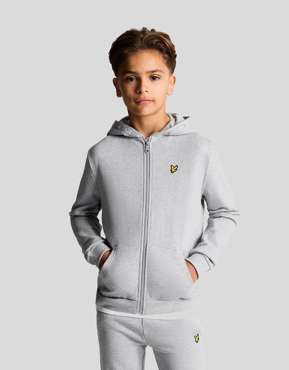 Lyle And Scott Unisex Zip Through Hoodie - : Size 12/13 Y Kids