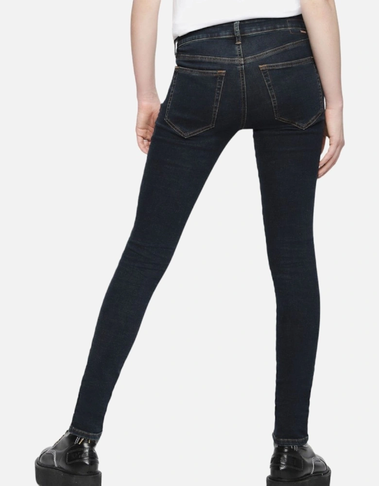 SLANDY 069AN Womens Jeans Super Slim Skinny Regular Waist Fit Trousers