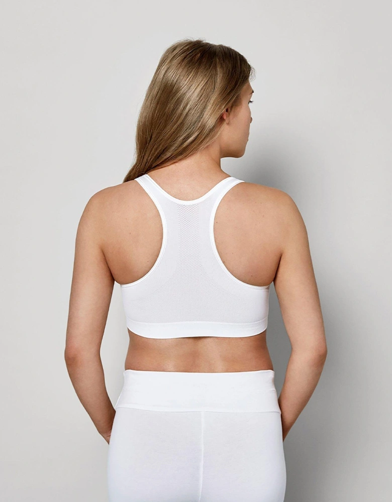 White Keep Cool Sleep Bra