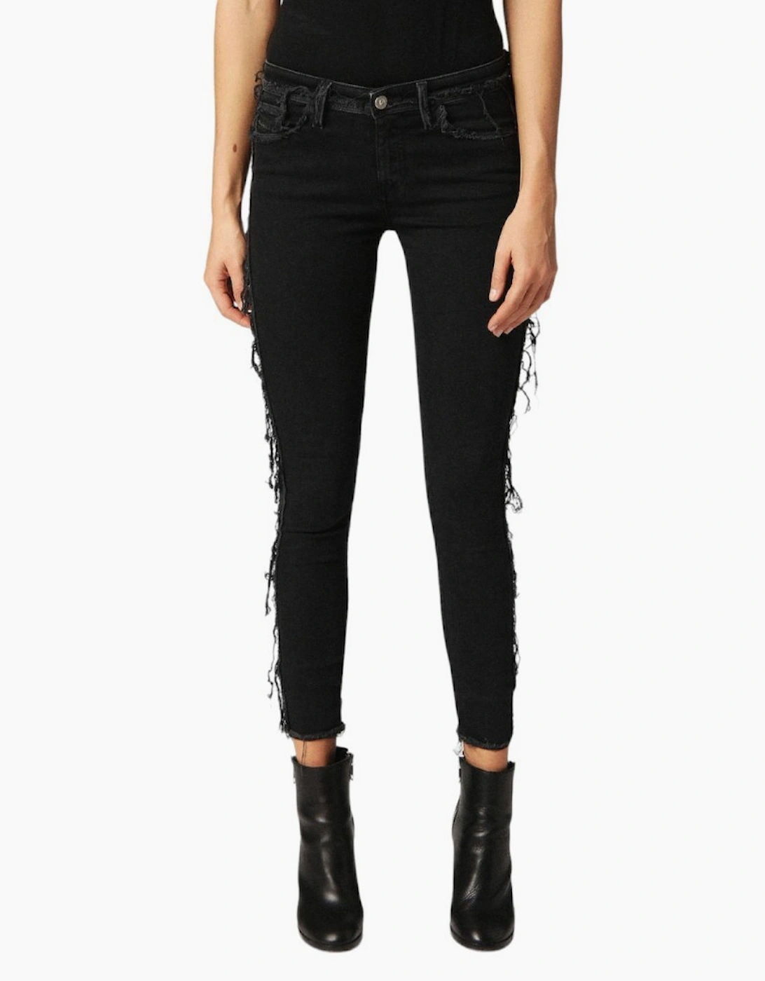 Diesel Women's Black Slandy Sp 0688G Denim Jeans  10/32In W27 L32