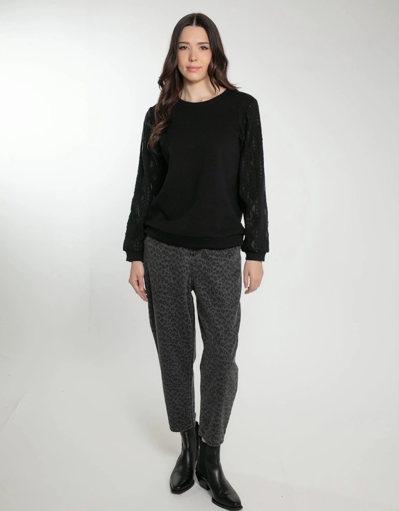 CAROLINE TROUSERS IN LEO GREY