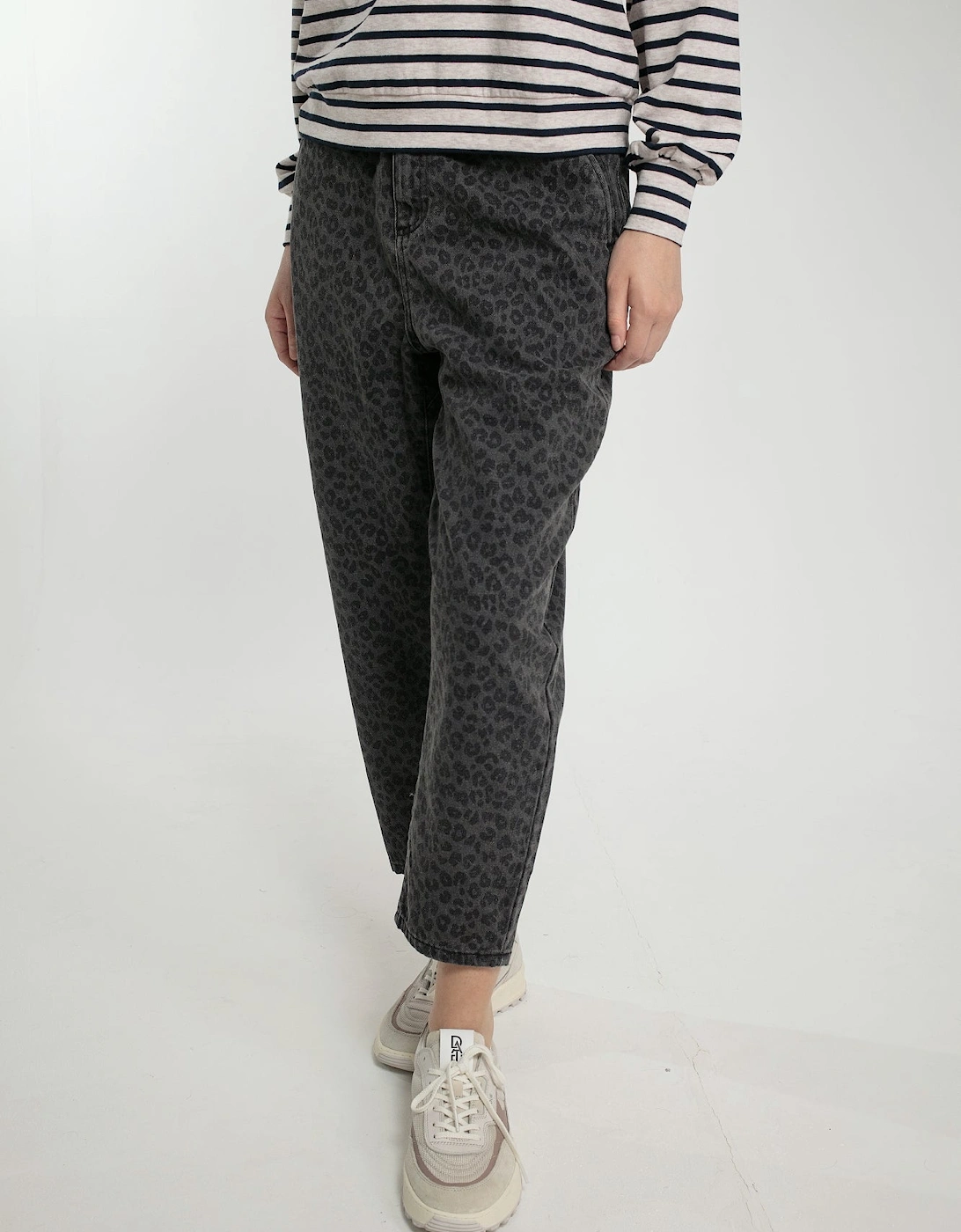 CAROLINE TROUSERS IN LEO GREY