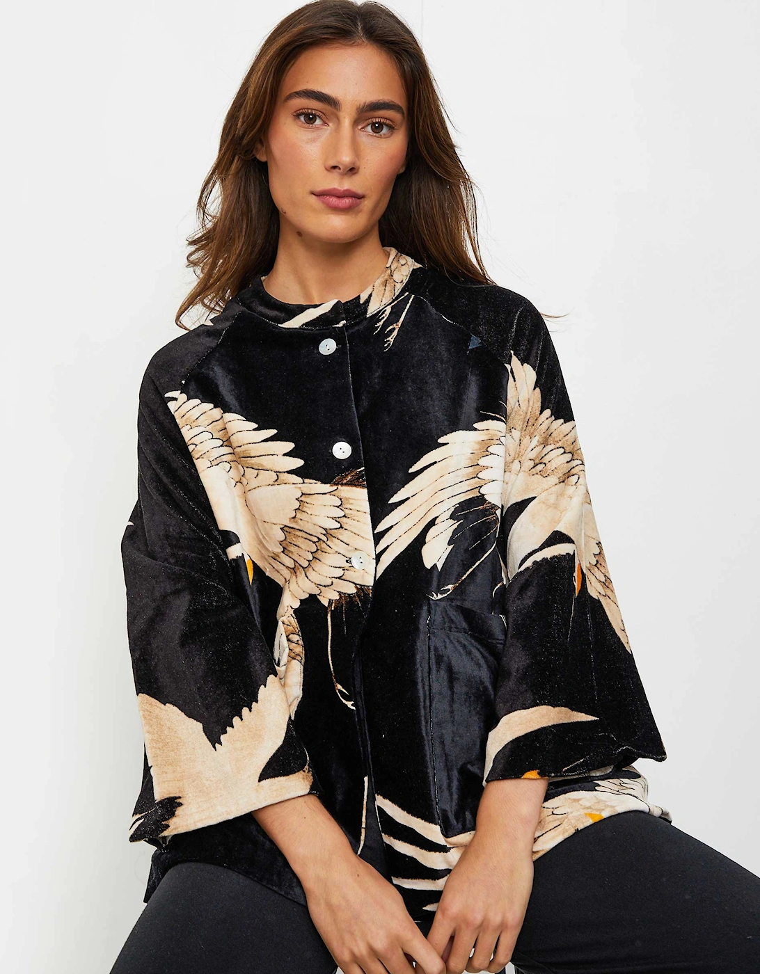 Stork Black Velvet Jacket