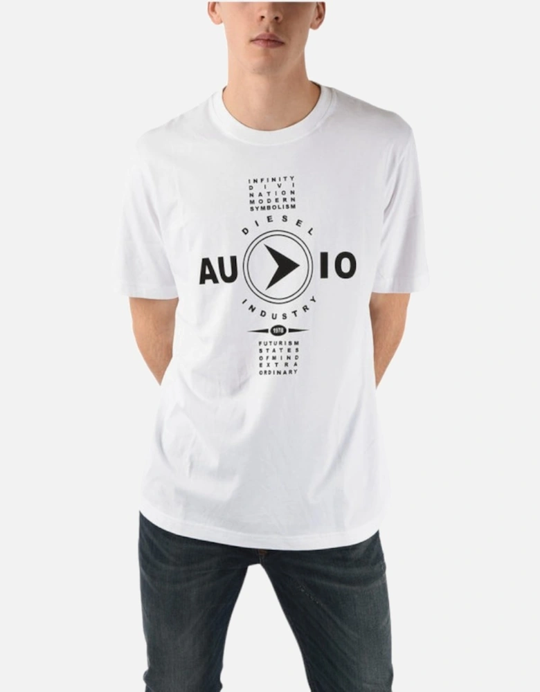 T JUST Y2 Mens T-Shirt Short Sleeve Crew Neck Tee Summer Casual White Top