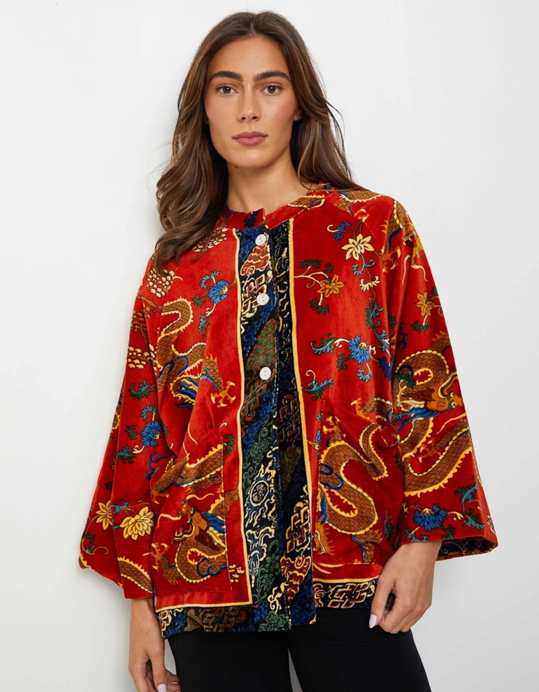 Dragon Rust Velvet Jacket