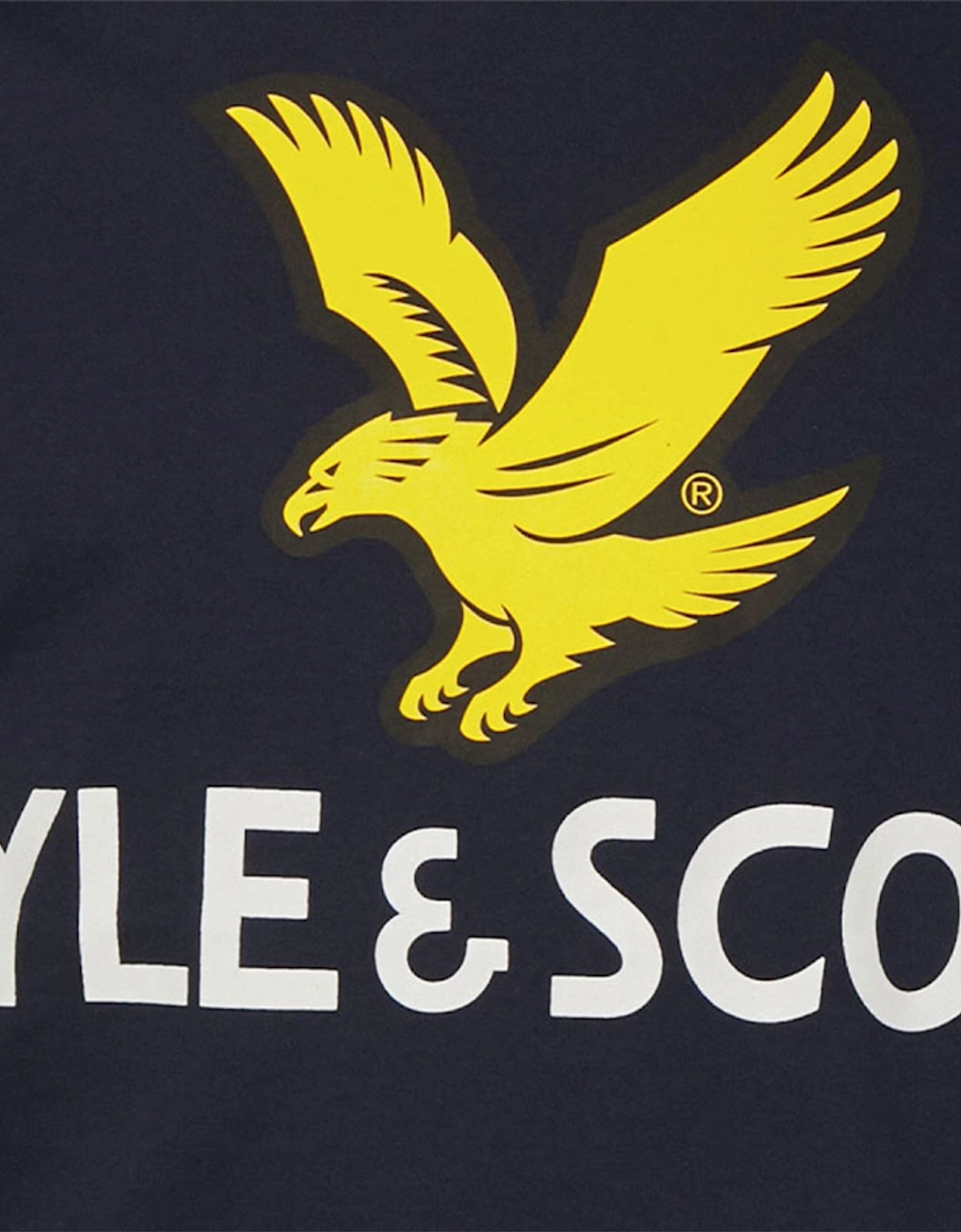 Lyle & Scott Mens Graphic T Shirts Short Sleeve Glitch Printed Summer Cotton Tee