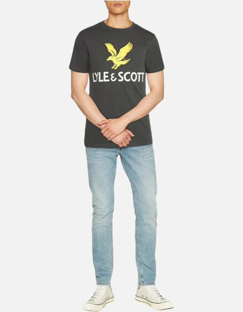 Lyle & Scott Mens Graphic T Shirts Short Sleeve Glitch Printed Summer Cotton Tee