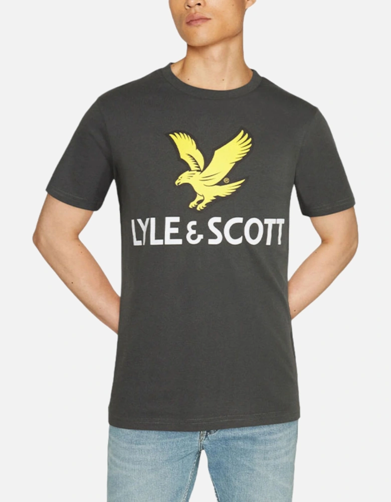 Lyle & Scott Mens Graphic T Shirts Short Sleeve Glitch Printed Summer Cotton Tee