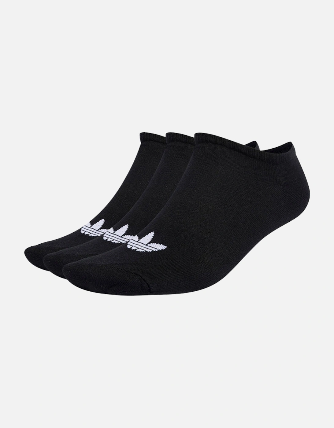 Men's ADIDAS Mens Womens Ankle Socks 3X Pack Regular Soft Cotton Low Cut Trainer Black - Size: 12/9/11.5/11/10.5/10/9.5