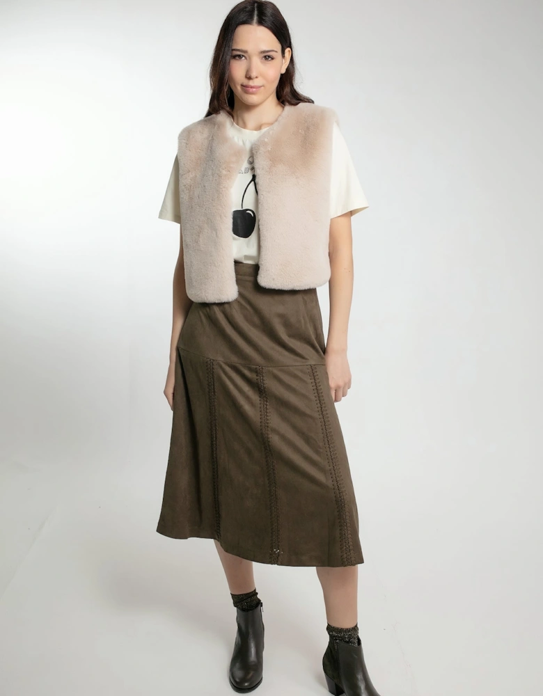 ELISA SKIRT IN KHAKI