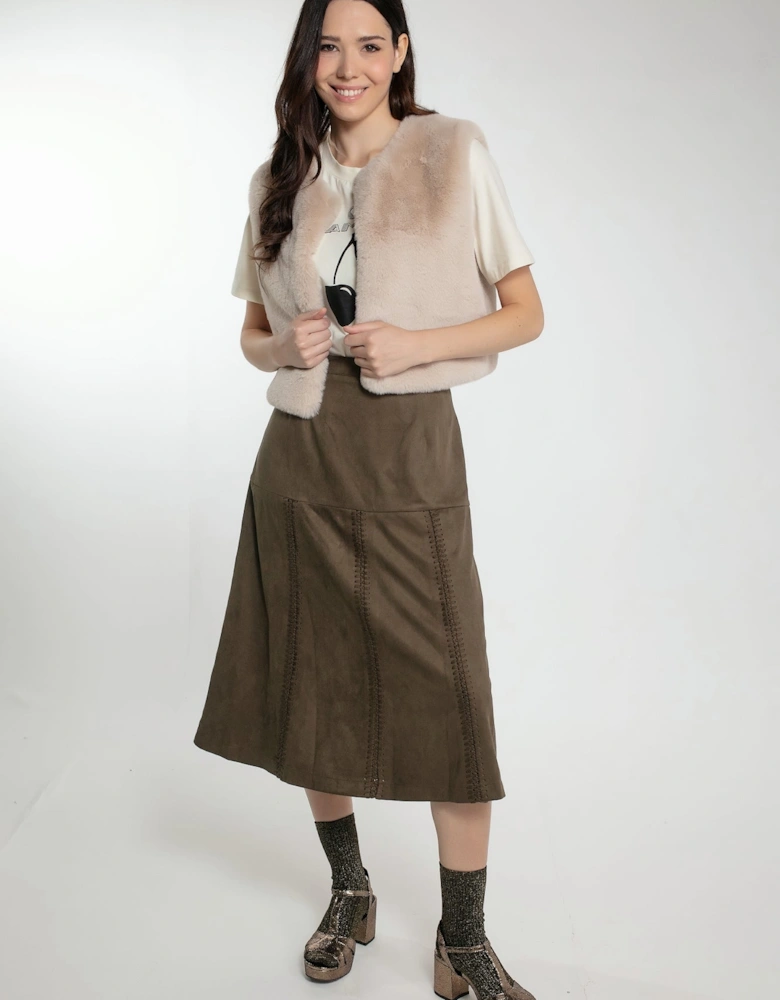 ELISA SKIRT IN KHAKI