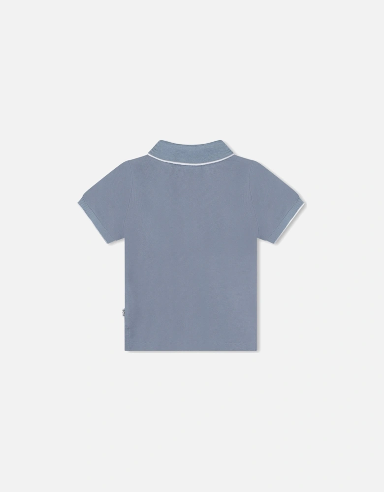 BOSS SLATE BLUE BABY/TODDLER POLO SHIRT J51281