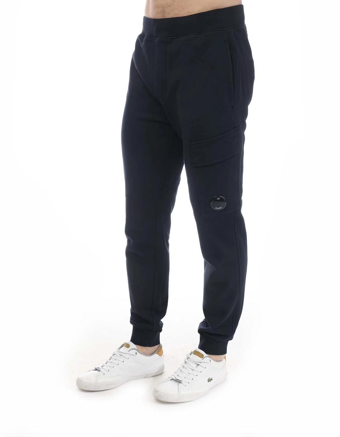 CP Company Men's Diagonal Raised Fleece Cargo Sweatpants - Navy - Size: 33/32/32