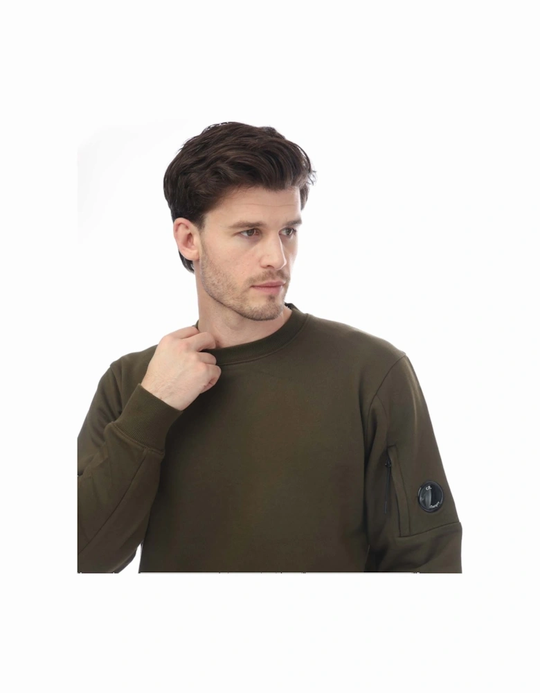 Diagonal Raised Fleece Sweatshirt