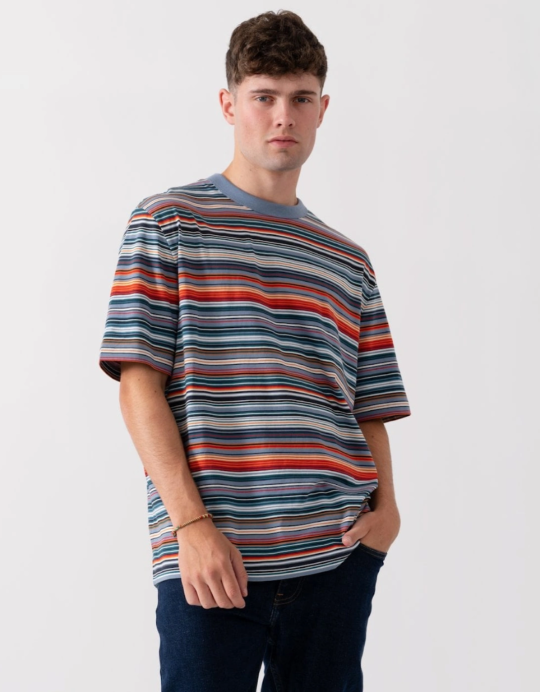 PS Mens Short Sleeve Stripe T-shirt, 5 of 4