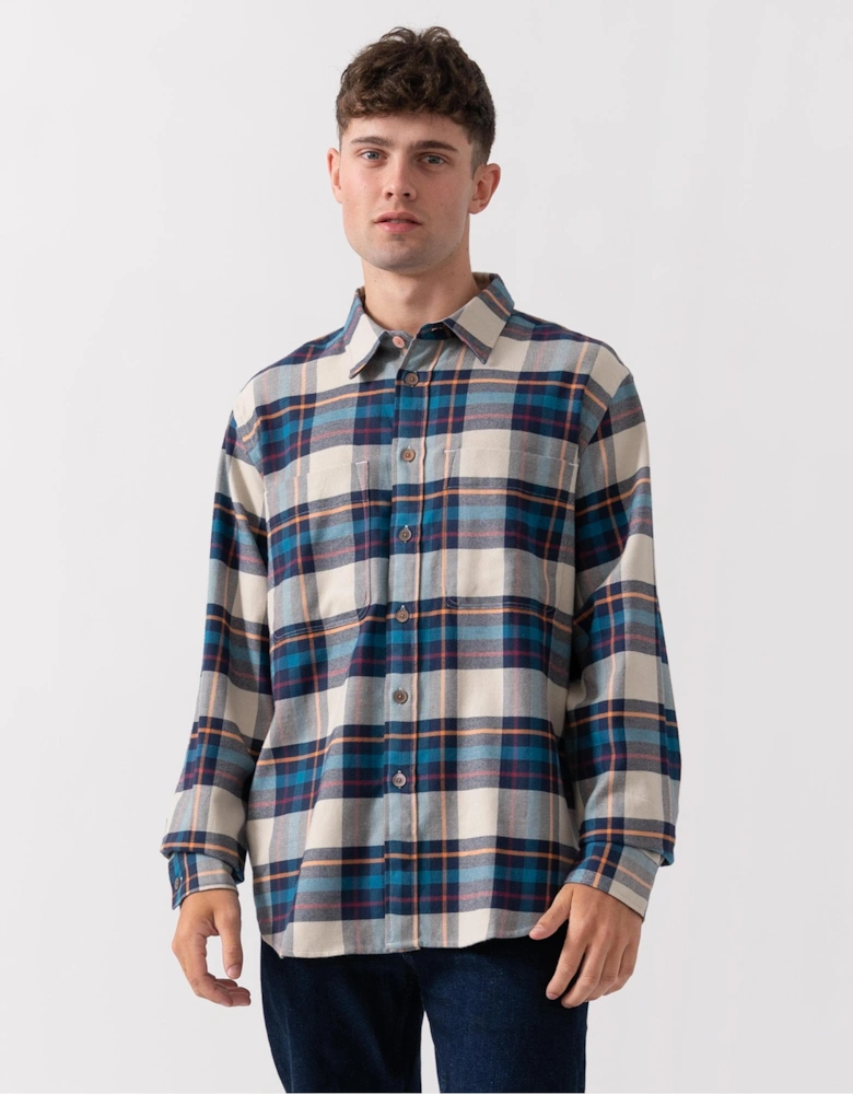 PS Mens Long Sleeve Casual Fit Check Shirt