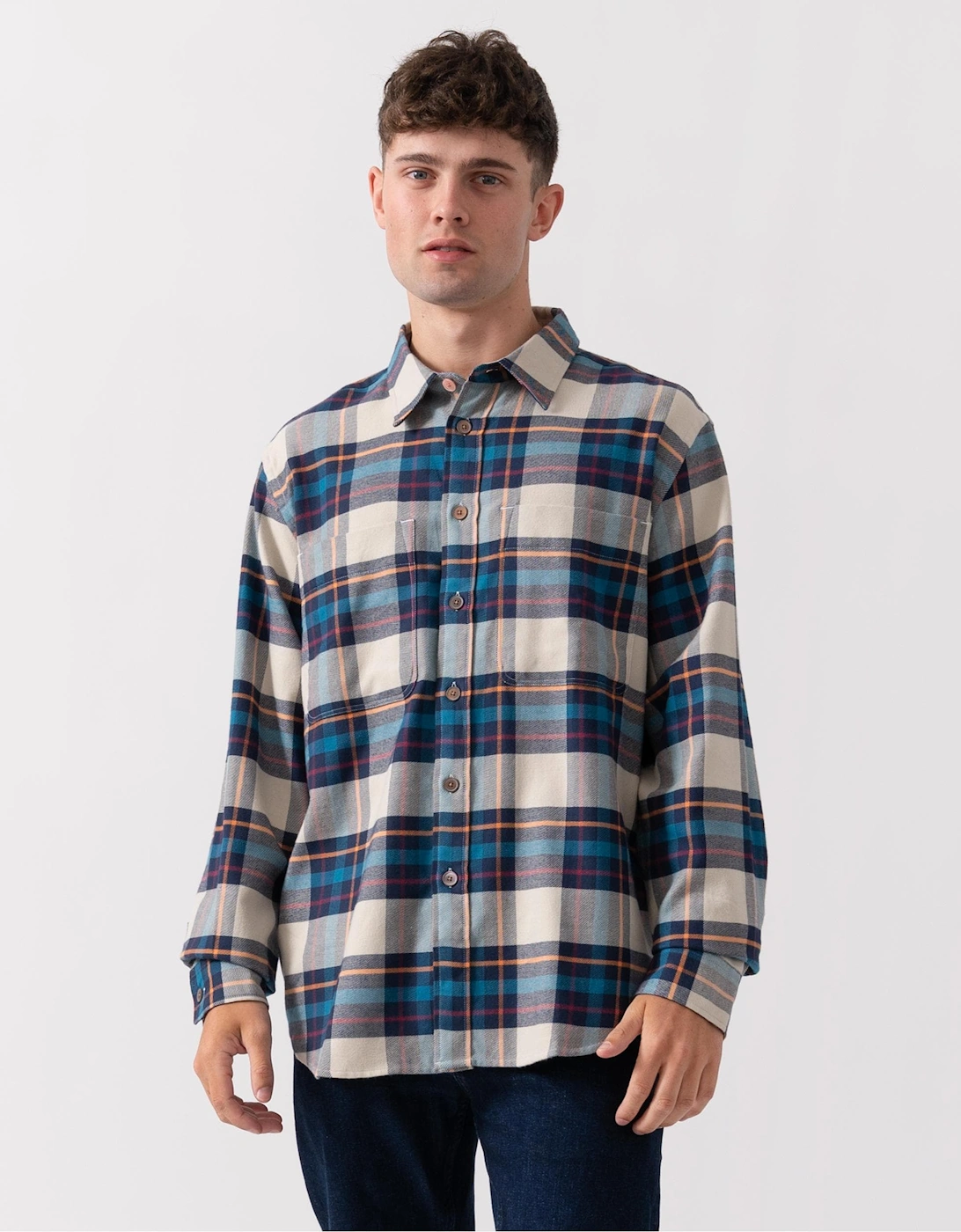 PS Mens Long Sleeve Casual Fit Check Shirt, 5 of 4