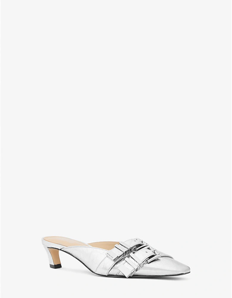 Darrington Crackled Metallic Leather Mule