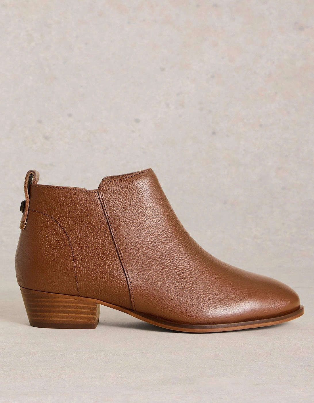 Willow Leather Ankle Boot - Brown, 2 of 1