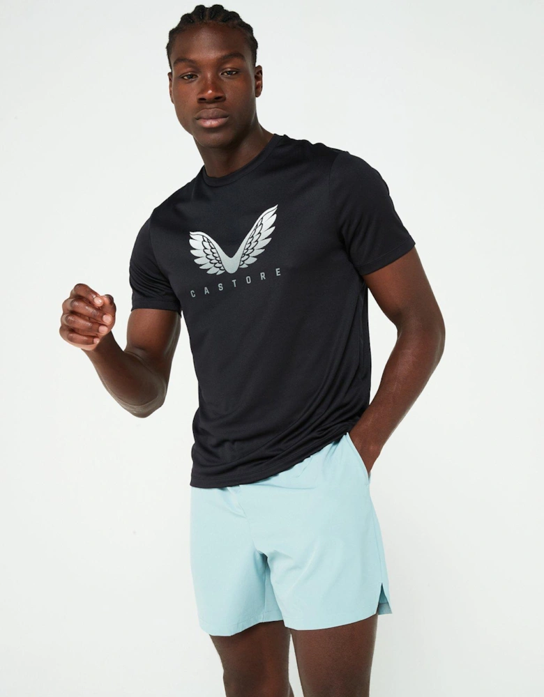 Mens Training Adapt Graphic Tee - Black