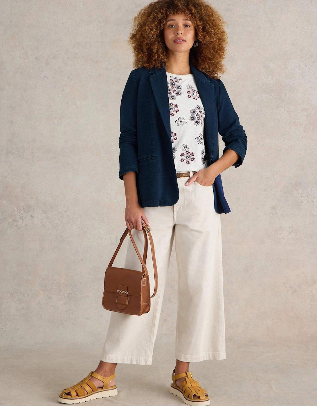 Evelyn Jersey Blazer - Blue, 7 of 6