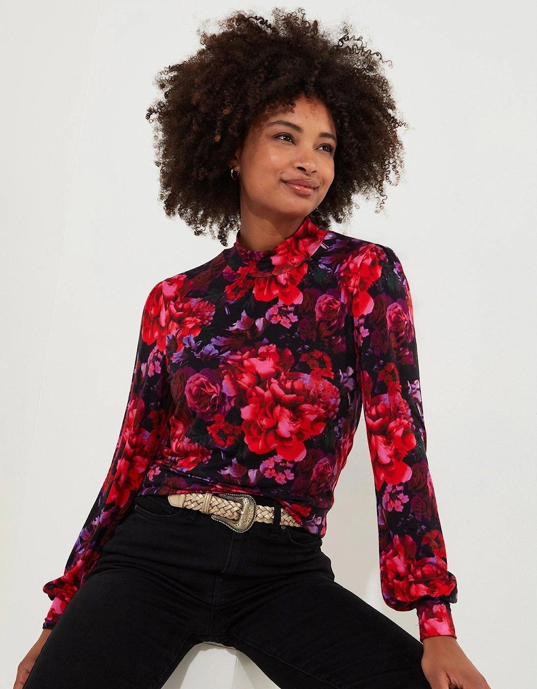 Jersey Print Top - Red, 7 of 6